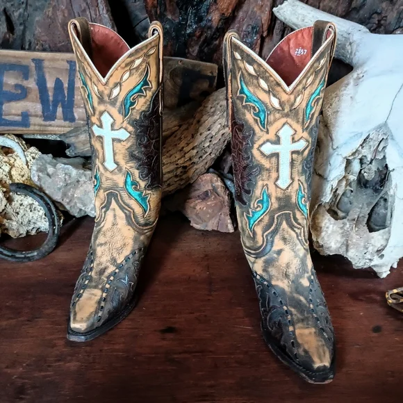 Dan Post lady "anthem" western boots 6.5M - Picture 2 of 9